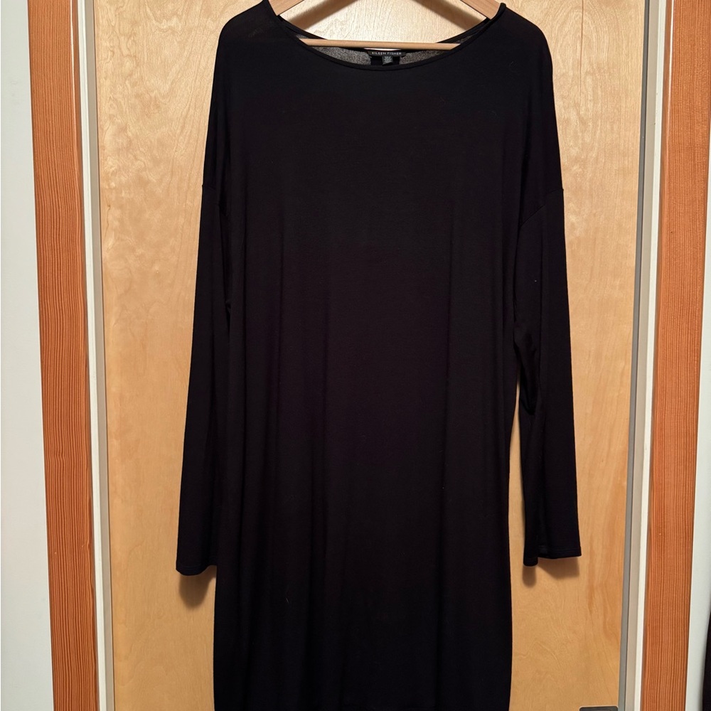Eileen Fisher Charcoal Long Sleeve Top
